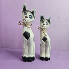 Интерьерный сувенир &laquo;Чёрно-белый кот&raquo; большой