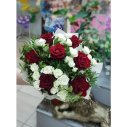 БУКЕТ ИЗ РОЗ СНЕЖНАЯ КОРОЛЕВА