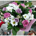 БУКЕТ С РОЗАМИ ГОРНАЯ РОСА