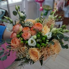 Свадебный букет &laquo;Персики&raquo;